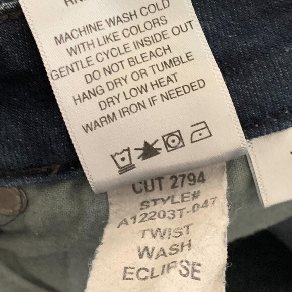 FINAL PRICE - AMO Twist Skinny Jeans in Eclipse Dark Wash Blue - Picture 8 of 8